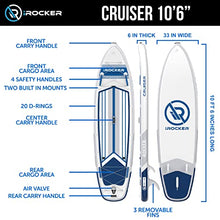 iROCKER Cruiser Inflatable Stand Up Paddle Board Aqua