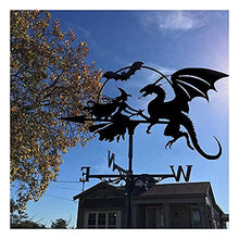 Roofs Weather Vane Dog Weathervane Steel Lawns Gardens Wind Vane Outdoor Backyards Ornament with Coatingtion B-32 35 9cm (32 * 35 * 9cm|b)