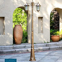 Post Lights Outdoor Street Lights Outdoor Lamp Post Light Aluminum Waterproof Column Light European Patio Landscape High Pole Light Road Glass Lawn Light Garden Anti-Rust Lighting Outdoor Street