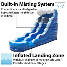 TentandTable Inflatable Water Slide for Kids and Adults, Commercial Grade, 27' L x 9' W x 15' H, Blue Marble Wave