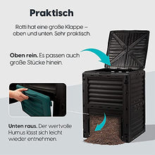 300 Litre Garden Compost Bin Composter Waste Bin Eco Compost Converter Recycling Soil Outdoor Storage Waste Grass Composting Box