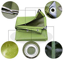 OKUOKA Tarpaulin Waterproof Heavy Duty Sunscreen Canopy Tent Galvanized Buttonhole Plant Shed Truck Cover Outdoor Garden, 13 Sizes, Support Customization (Color : Green, Size : 3X5m)