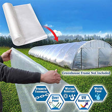 Whryspa Greenhouse Polyethylene Film 10 Meters Wide (32.8 Feet) 2-50 Meters Long Transparent Plastic Film,10x12m