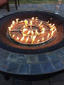 EasyFirePits Complete LP Deluxe Fire Pit Kit & Lifetime Warranted 316 Stainless Steel Burner Choice (18.00, 18 Inch Double Ring)
