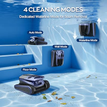2026 Upgraded Lodoba SAT40 Robot Vacuum for Inground Pools, Replaceable Battery Cordless Robotic Pool Cleaner for Above Ground Pool up to 3,200 Sq.ft, 210-Min Runtime, Self-Parking