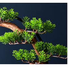 YXIANG56Q Fake Plants Artificial Bonsai Tree Houseplant with Ceramic Figures Sculpture Potted Ornaments Artificial Greenery Plants Zen Decoration Home Office Bonsai Tree