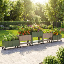 EnGrow Raised Garden Bed with Legs and Wheels - Mobile Planter Box with Storage Shelf & TrueSoil® Technology - Elevated Outdoor Garden for Vegetables, Herbs, Flowers - Stone Gray.