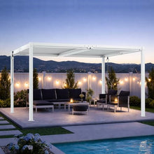 ADRERIC Louvered Pergola 10'x13' Outdoor Pergola with Roof, Heavy Duty Aluminum Frame, Hardtop Gazebo with Adjustable Louvers for Patio, Deck and Backyard, White