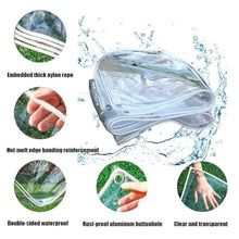 PIPRE 26x18.7 ft Outdoor Vinyl Curtain 14 Mil Super Weighted Clear Vinyl Patio Enclosure,Clear Outdoor Curtains Heavy Duty Waterproof Transparent Tarp with Grommets for Patio Gazebo Balcony
