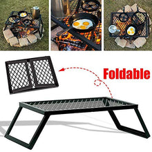 GAAHRQQQ Outdoor Folding Picnic Barbecue Table Storage Rack for Camping Festival Garden Picnic Party Outdoor Fire Pits