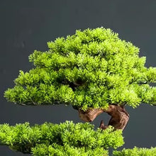 Artificial Bonsai Simulated Bonsai Welcoming Guests Pine Green Plant Bonsai Decoration Landscape Hotel Living Room Decoration Indoor Landscape Fake Plant Decoration