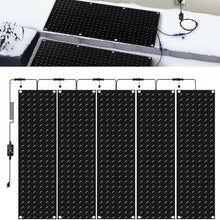 MOIUBYW 1/2/3/4/5 pcs Snow Melting Stairs Walkway Mat, De-Icing Kit Non Slip Rubber Heated Mat w/Power Cord, 3in/h Speed Snow and Ice Heated Pad for Winter Outdoor Steps Doorways Driveway(5 Pcs,12x36i