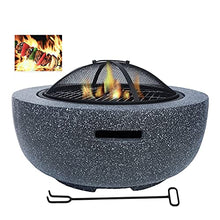 Backyard Patio Garden Fireplace BBQ Grill Firepit Bowl Outdoor Fire Pit Table Outdoor Heaters & Fire Pits with Grill Grate