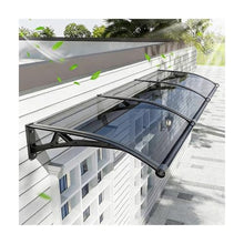 Premium Outdoor Aluminum Awning Double Solar Protection High Capacity Gutter Quick Dry Durable Design for Doors & Windows (31.5" x 102.4")