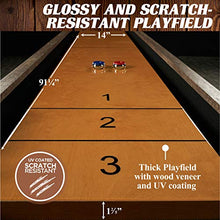 Barrington Billiards 9' Lexington Shuffleboard Table Scratch-Resistant Wood Grain/Black
