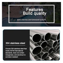 Pool Handrail Pool Stair Rail Pool Railings Pool Handrail Pool Handrails Deck Bracket, 304 Stainless Steel Pool Railing, Silver Pool Safety Handrail(1pcs)