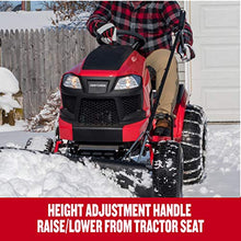 Craftsman 42 in Snow Blade for Lawn Tractors, Heavy-Duty Angled Snow Plow Attachment with Adjustable Trip Spring