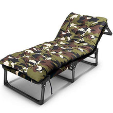 Renovation House Chairs Reclining Chair Folding Sheets People Leisure March Invisible Bed Old Man Lazy Simple Portable Nap Bed 189 * 68 * 28cm Durable (Color : Green)