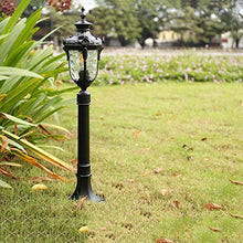 MEGHALI Outdoor Floor Lamp Waterproof Column Light Lawn Street Lamp Landscape Lighting for Courtyard Corridor Patio Garden