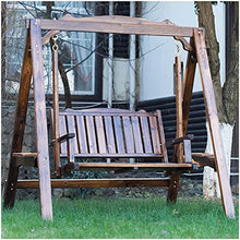KYTGFH Patio Swing Porch Hang Club Bench Chair,2 Person Garden Swing Outside Furniture Patio Swing Outdoor Lounge Chair Lazy Daze Hammocks Swing Bench Outdoor Porch