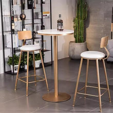 LWZBBGS Outdoor Patio Side Table, Round White Marble Top Table Cocktail Bar Table Restaurant Bistro Table End Table Coffee Meeting Table Conference Table Small Modern Nightstand