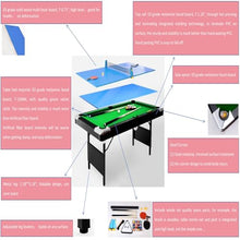 AiAigpt Premium 5.5 Ft Pool Table Green Velvet Cloth MDF Black+Blue