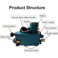 Qiokoith Electric Glass Edging Machine, 800W Portable Small Glass Edger Machine, for Marble Stone Tile (Blue)
