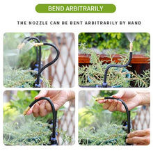 LARPOPKC Sprayer Nozzle with T-Connector Water Mist Nozzle Flexible Pipe Wear-Resistant Plant Watering Tool for Irrigation Systems Atomizing Nozzle + 12mm tee Belt 100pc