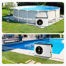 VEVOR Pool Heat Pump, 22250 BTU Electric Heater for Above Ground and In Ground Pools up to 3,171-6,605 Gallons, Energy Efficient Heating and Cooling, Low Noise, 120V/60Hz