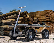 Heavy Duty Jupiter Pull Wagon Aluminum- Pull Cart-Large 13" Turf Tires- Made in USA!