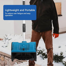 Cordless Electric Snow Shovel, Efficient Snow Thrower with Directional Plate, Lightweight Snow Blower for Driveway Winter Snow Removal(One Battery)