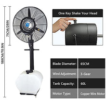 CUTPOIY Commercial Oscillating Misting Fan, 90° Wide Angle, 3 Speed for Outdoor Patio Garden Cooling, 71cm/28in
