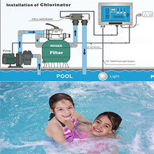 Saltwater Chlorinator,Swimming Pool Chlorinator 20g/h Salt Chlorinator SPA Pool Salt Chlorine Machine Generator System Salt Chlorine Machine,20g/h