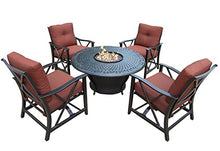 Oakland Living Charleston 5-Piece Deep Sitting Chat Set Antique Bronze
