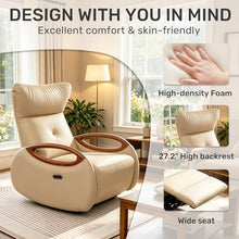 Power Electric Recliner Chairs for Adults with 260° Swivel/Rocker