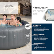 Bestway SaluSpa Santorini HydroJet Inflatable Hot Tub Gray