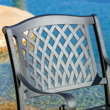 Christopher Knight Home Hallandale 5-Piece Cast Aluminum Outdoor Dining Set Black Sand