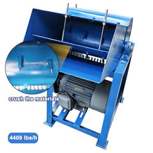 TECHTONGDA Frozen Meat Crusher for Fish Pond Aquaculture 220V Blue