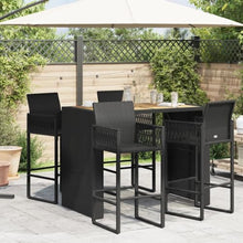 Garden Bar Table Black,Durable Garden Bar Table with Modern Design Outdoor Furniture for Gatherings and Social Events Patio Tables