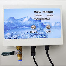 EQCOTWEA 19,776 CFM Industrial Misting Cooling Spray Fan with 15 Gal Water Tank Humidification & Water Misting Spray Fan for Indoor/Outdoor Cooling Dust Removal & Ventilation 550W 110V