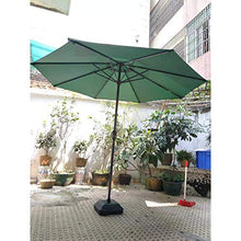JOMRTS Parasol Beach Parasol 2.7M38mm Iron Rod, withSolid Ribs, Outdoor Sunshade Round Parasol with Hand Crank Umbrella, Canopy