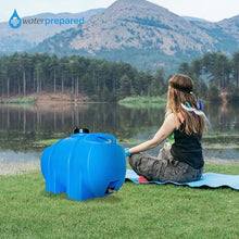 WaterPrepared 3 Pack Portable Water Tank 35 Gallon Blue