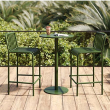 TBJEN Wrought Iron Tables and Chairs, Outdoor Tables and Chairs Creative high-Legged bar Open-air Villa Courtyard Cafe Milk Tea Shop Balcony(11)