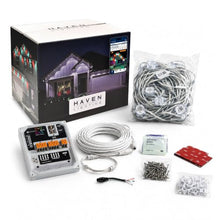 Haven Lighting X Series Genesis Roofline Kit - Permanent Outdoor House Lights - Smart App Control - HOA Friendly - Premium Plug and Play Under Roof Installation - Non-Track White, 180ft