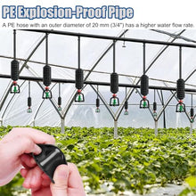 Automatic Heat Dissipation System for Greenhouse, Misting Water Irrigation Kit with 360-degree Rotating Drip Irrigation Heads, Plant Watering Equipment