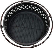 Fire Pits Outdoor Wood Burning Outdoor Fire Large Bonfire Wood Burning Patio Coal Grill Firepit for Outside Grill Charcoal Smokeless Grill with Cover BBQ Cooking for Outside Camping Backyar