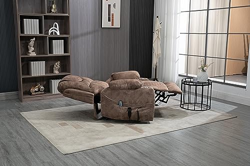 FANYE Electric Power Lift Chair with Massage and Heat, Brown V
