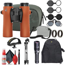 SWAROVSKI OPTIK 10x32 NL Pure Binoculars Orange with Backpack, Flashlight, Tripod & Cleaning Kit
