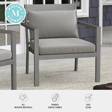 Martha Stewart Bedford Indoor/Outdoor Patio Accent Chairs, Gray, 2-Pack