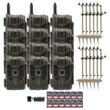 Stealth Cam 40MP Deceptor Max Cellular Trail Camera Bundle with Mounting Post, Card Reader & 32GB Memory Card (31 Items)